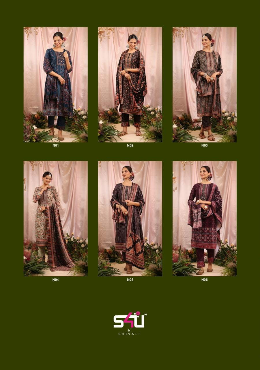 The Velvet Affair By S4u Velvet Readymade Suits Catalog